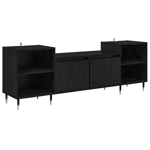 vidaXL Meuble TV Chêne noir 160 x 35 x 55 cm Bois d'ingénierie