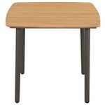 vidaXL Ensemble à manger de jardin 5 Pièces Résine tressée Anthracite