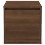 vidaXL Tiroir boîte Chêne marron 40 5x40x40 cm Bois d'ingénierie