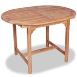 vidaXL Ensemble à manger d'extérieur 7 Pièces Bois de teck solide