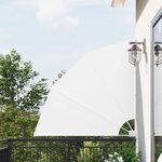 vidaXL Écran de confidentialité pour balcon Blanc 140 x 140 cm tissu