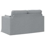 vidaXL Canapé Gris clair 139 x 78 x 80 cm tissu