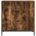 vidaXL Buffet Chêne fumé 79 5 x 33 x 82 cm Bois d'ingénierie