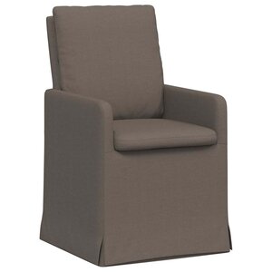 vidaXL Chaises de salle à manger 2 pc Lin Gris clair 57 x 67 x 98 cm