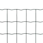 Vidaxl clôture euro acier 10 x 1 8 m vert