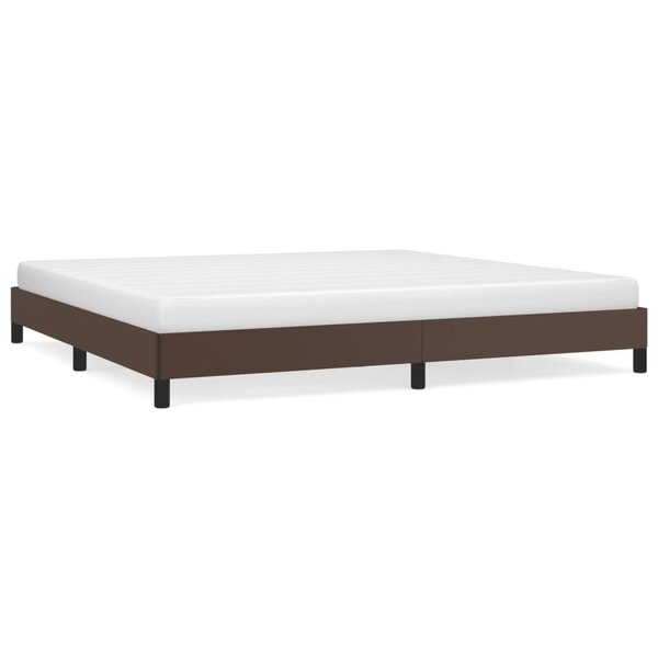 vidaXL Cadre de lit sans matelas marron 200x200 cm similicuir