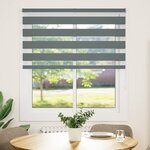 vidaXL Store zèbre gris foncé largeur du tissu 115 9 cm polyester
