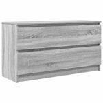 vidaXL Meuble TV sonoma gris 100x35x54 cm bois d'ingénierie