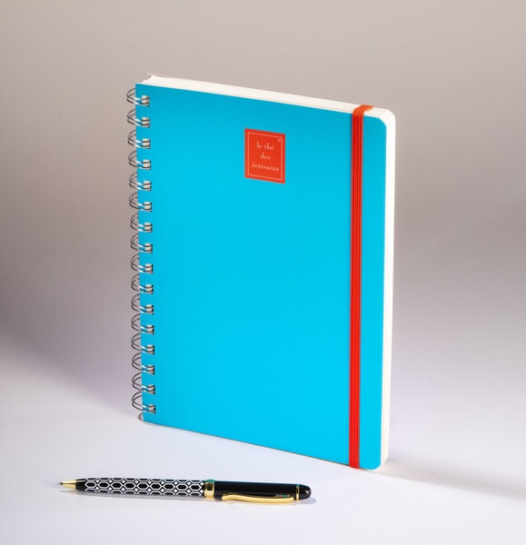 Thé des Ecrivains - COLORI CARNET SPIRALES 15x21 TURQUOISE