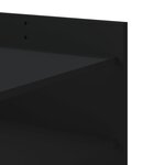 vidaXL Table basse noir 100x50x50 cm bois d'ingénierie