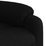 vidaXL Fauteuil inclinable de massage noir tissu