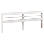 vidaXL Cadre de lit sans matelas blanc 200x200 cm bois massif de pin