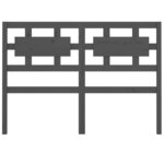 vidaXL Tête de lit Gris 205 5x4x100 cm Bois massif de pin