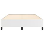 vidaXL Cadre de lit Blanc 140x190 cm Similicuir