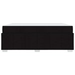 vidaXL Cadre de lit avec matelas Noir 180 x 200 cm tissu