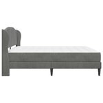 vidaXL Cadre de lit avec tête de lit Gris foncé 200 x 200 cm Velours