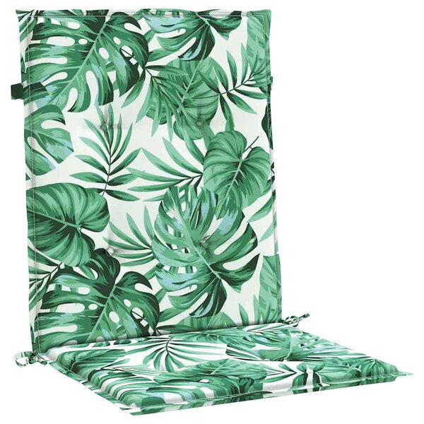 vidaXL Coussins de chaise Autre 6 Pièces Motif de feuille 100 x 50 x 3 cm