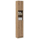 vidaXL Meuble de salle de bain Chêne artisanal 32x25 5x190 cm Bois d'ingénierie