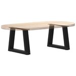 vidaXL Pieds de table basse en V 2 pièces Noir 30 x (30-31 3) cm Acier
