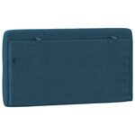 vidaXL Coussin de tête de lit bleu 100 cm velours