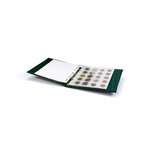 Album Numis Leuchtturm pour 143 monnaies de collection. Couleur - Vert
