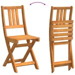 vidaXL Chaise de jardin 4 Pièces Marron 36 x 46 x 86cm