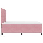 vidaXL Lit à ressorts avec matelas Rose 160 x 200 cm Velours