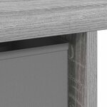 vidaXL Bureau Gris Sonoma 100 x 40 x 75 cm Bois d'ingénierie