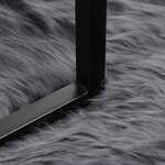 vidaXL Tapis en fausse Tafalla Anthracite 120 x 120 cm Polyester