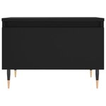 vidaXL Tables basses 2 Pièces noir 50x46x35 cm bois d'ingénierie