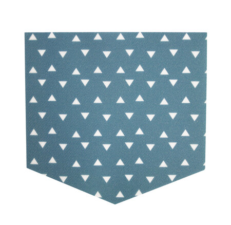 Poche thermocollante bleue 2-en-1 Triangle 9 5 x 10 5cm