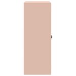 vidaXL Armoire de rangement Rose 80 x 40 x 105 cm Acier