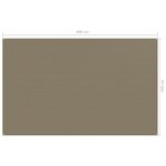 vidaXL Tapis de tente 250x400 cm Taupe