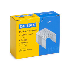Boite de 5000 Agrafes Galvanisées 14/5mm type 50/60 RAPESCO