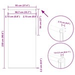 vidaXL Store enrouleur occultant largeur du tissu 90 7 cm polyester