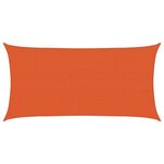 vidaXL Voile d'ombrage 160 g/m² Orange 2 5x4 5 m PEHD