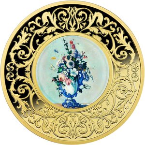 Pièce de monnaie en Argent 500 Francs g 17.50 Millésime 2025 Flowers in Painting FLOWERS IN A ROCOCO VASE