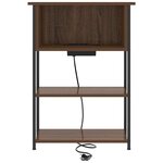 vidaXL Cabinet de chevet Chêne marron 55 x 31 x 76 cm
