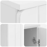 vidaXL Bureau Blanc brillant 142 5 x 50 x 75 cm Bois d'ingénierie