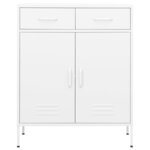vidaXL Armoire de rangement Blanc 80x35x101 5 cm Acier