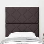 vidaXL Tête de lit avec des lumières à LED Gris clair 80 cm tissu