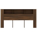 vidaXL Armoire de tête de lit Chêne marron 200x18 5x104 5 cm