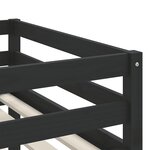 vidaXL Lit mezzanine d'enfants sans matelas avec échelle noir 80x200cm