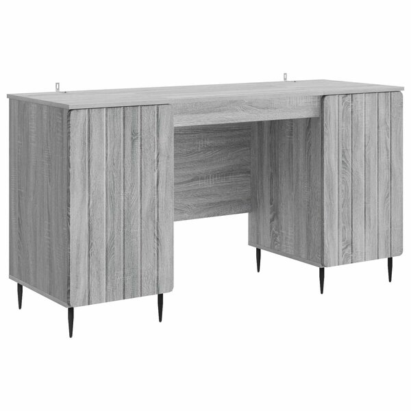 vidaXL Bureau Sonoma gris 142 5 x 50 x 75 cm Bois d'ingénierie