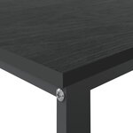 vidaXL Bureau d'ordinateur Noir 110x60x73 cm Aggloméré