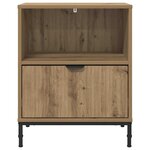 vidaXL Tables de chevet 2 Pièces chêne artisanal 49 x 36 x 61 cm