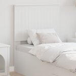vidaXL Tête de lit avec tête de lit Blanc 75 cm Bois d'ingénierie