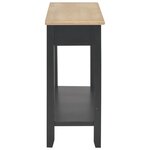 vidaXL Table console Noir 110x35x80 cm Bois