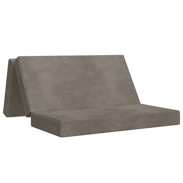 vidaXL Canapé-lit pliable 180 x 67 x 45 cm Gris clair