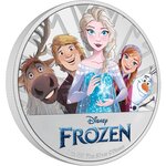 Pièce de monnaie 2 Dollars Niue 2022 1 once argent BE – La Reine des Neiges